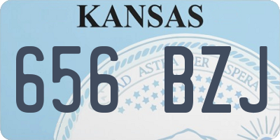 KS license plate 656BZJ