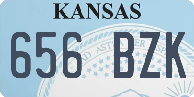 KS license plate 656BZK