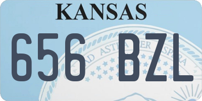 KS license plate 656BZL
