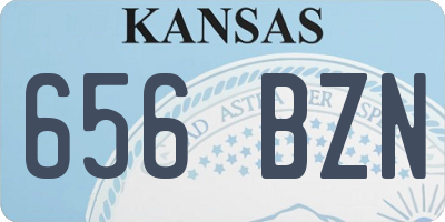 KS license plate 656BZN
