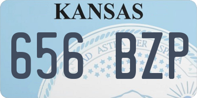 KS license plate 656BZP