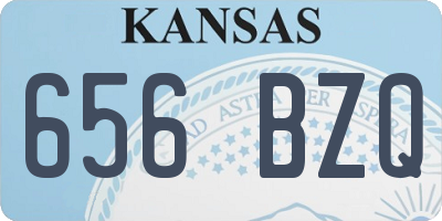 KS license plate 656BZQ