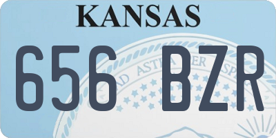 KS license plate 656BZR