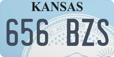 KS license plate 656BZS