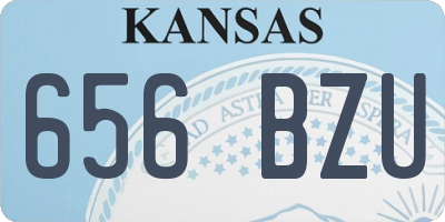 KS license plate 656BZU