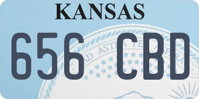KS license plate 656CBD