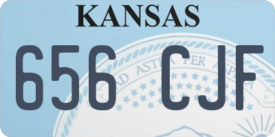 KS license plate 656CJF