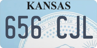 KS license plate 656CJL