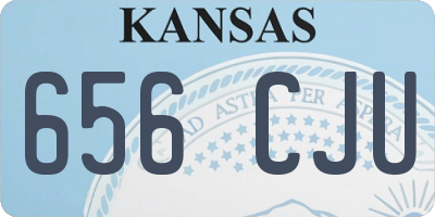 KS license plate 656CJU