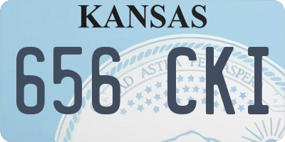 KS license plate 656CKI