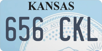 KS license plate 656CKL