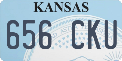 KS license plate 656CKU