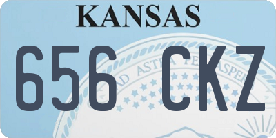 KS license plate 656CKZ