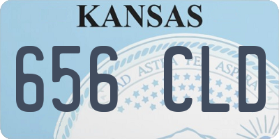 KS license plate 656CLD