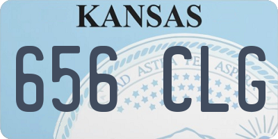 KS license plate 656CLG