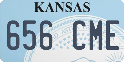 KS license plate 656CME