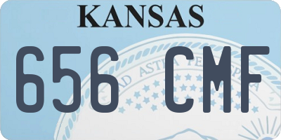 KS license plate 656CMF