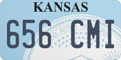 KS license plate 656CMI