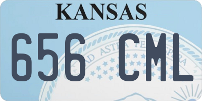 KS license plate 656CML