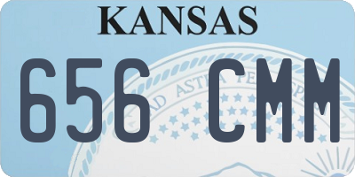 KS license plate 656CMM