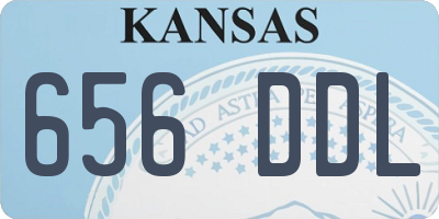 KS license plate 656DDL