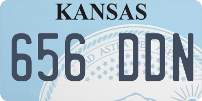 KS license plate 656DDN