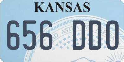 KS license plate 656DDO