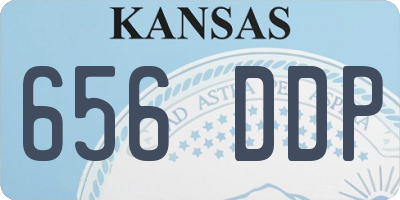 KS license plate 656DDP