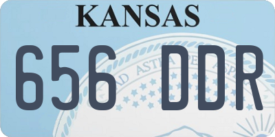 KS license plate 656DDR