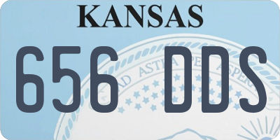 KS license plate 656DDS