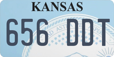 KS license plate 656DDT