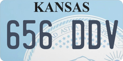 KS license plate 656DDV