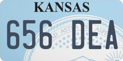 KS license plate 656DEA