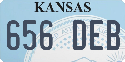 KS license plate 656DEB