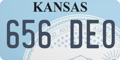 KS license plate 656DEO