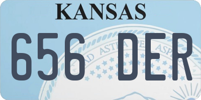 KS license plate 656DER