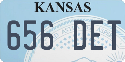 KS license plate 656DET