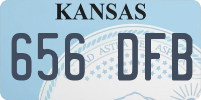 KS license plate 656DFB