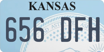 KS license plate 656DFH