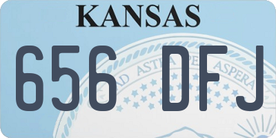 KS license plate 656DFJ