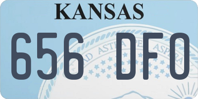 KS license plate 656DFO