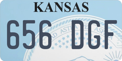 KS license plate 656DGF
