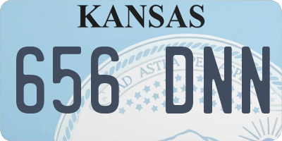 KS license plate 656DNN