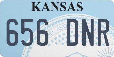 KS license plate 656DNR