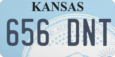 KS license plate 656DNT