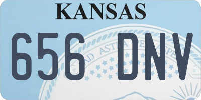 KS license plate 656DNV