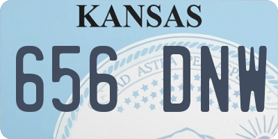 KS license plate 656DNW