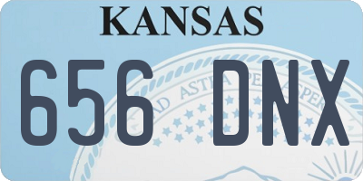 KS license plate 656DNX