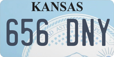 KS license plate 656DNY