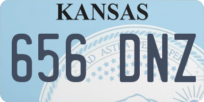 KS license plate 656DNZ